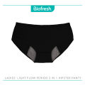 Biofresh Ladies Antimicrobial Light Flow Leak Proof Menstrual Hipster Period Panty 1 piece ULPHG0402. 