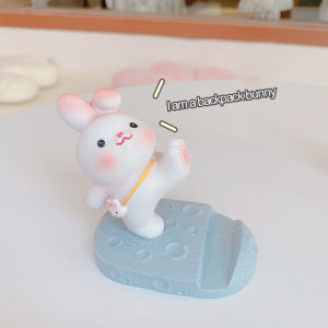 ที่วางมือถือ​ แท่นวางมือถือ ที่วางโทรศัพท์ ไอแพด แท็บเล็ต ที่วางโทรศัพท์รูปกระต่าย ตัวการ์ตูนสุดน่ารัก ที่วางแท็บเล็ตตั้งโต๊ะแบบสร้างสรรค์พร้อมเครื่องประดับที่เป็นเอกลักษณ์เฉพาะตัว ﻿