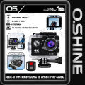O.SHINE D800R 4K Ultra HD Action Sports Camera  WiFi Waterproof Body Camera Outdoor Dash Camcorder. 