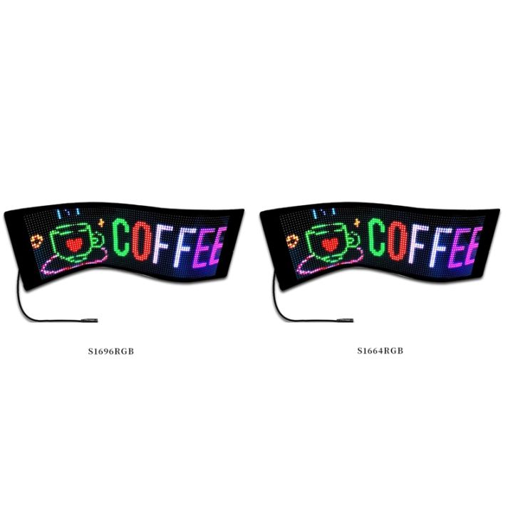 Car LED Screen Signage Flexible Display Scrolling Information ...