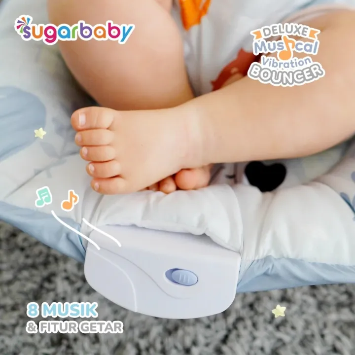 READY%20BANDUNG%20SUGAR%20BABY%20SUGARBABY%20Sugar%20Baby%20New%20Deluxe%20Musical%20Vibration%20Bouncer/Ayunan%20Bayi/Bouncer%20Bayi%20RECLINE%20-%20Image%206