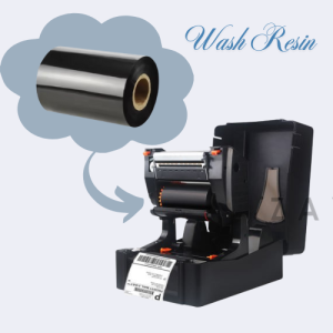 WASH RESIN 300m High Quality Barcode Thermal Transfer Printer Ribbon - Wash Care Label