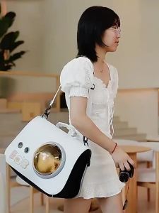 Cat Carrier Backpacks Space Capsule PortableCarrier Travel Bag Cute Puppy Foldable Hand Carrier