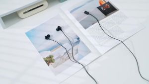 3.5 มม.USB C DAC หูฟังหูฟังชนิดใส่ในหูแบบมีสายพร้อมไมโครโฟนสําหรับแท็บเล็ตแล็ปท็อปศัพท์หูฟังหูฟังแบบมีสาย