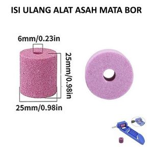 ALAT REFILL ISI ULANG BATU PENGASAH ASAHAN ASAH PENAJAM GOSOK PENGGOSOK SEGALA MACAM SEMUA UKURAN SIZE MATA MESIN BOR BESI KAYU BETON DRILL BIT CORUNDUM SHARPENER SHARPENING HSS DRILL GRINDING WHEEL BIT TOOL TITANIUM PORTABLE TAJAM AWET KUAT PRAKTIS