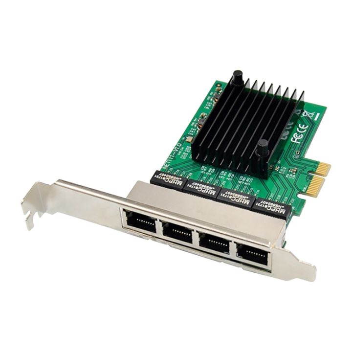 PCIE Network Card PCI-E X1 4 Port Gigabit Ethernet Server Network Card ...