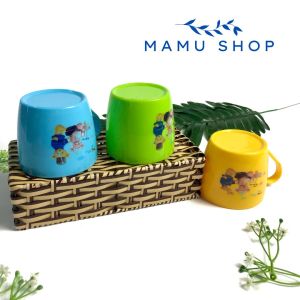 ly cốc uống nước dễ thương cute cho bé Mamu shop M22 Cốc Uống Nước Nhựa Chịu Nhiệt Ly Uống Nước Màu Sắc Đa Dạng - Lazada