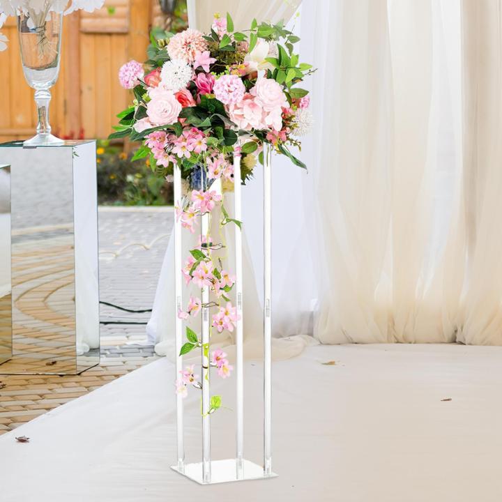 easy99 Acrylic Vases Wedding Centerpieces Modern Clear Tall Flower