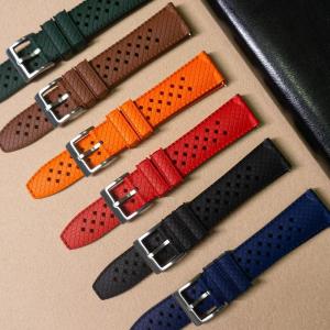 20mm 22mm High Quality FKM Watch Strap Porous Quick Release Fluororubber Watchbands For Rolex Mens Diving Watches Accessories2026