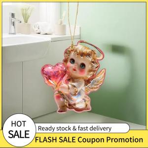 🚗🛵 1 3 chiếc móc khóa trang trí treo xe hơi Cổ Tích thẩm mỹ lễ hội 2D Acrylic Mặt dây chuyền ngựa trắng trang trí quà Tặng ba lô