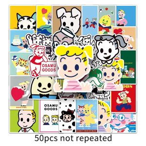 50PCS kartun jepun bergaya pelekat jenama comel kreatif grafiti Decal kalis air hiasan komputer riba bagasi telefon bimbit pelekat cawan air
