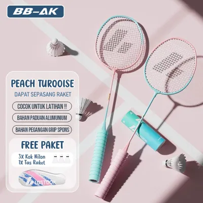 PAKET 2 PCS Raket Badminton Raket Bulutangkis High Quality FREE TAS RAKET 3 KOK BADMINTON
