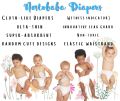 Nestó'baba and Baby Korean Diapers Magic Tape and Pants Diapers by 50s. 