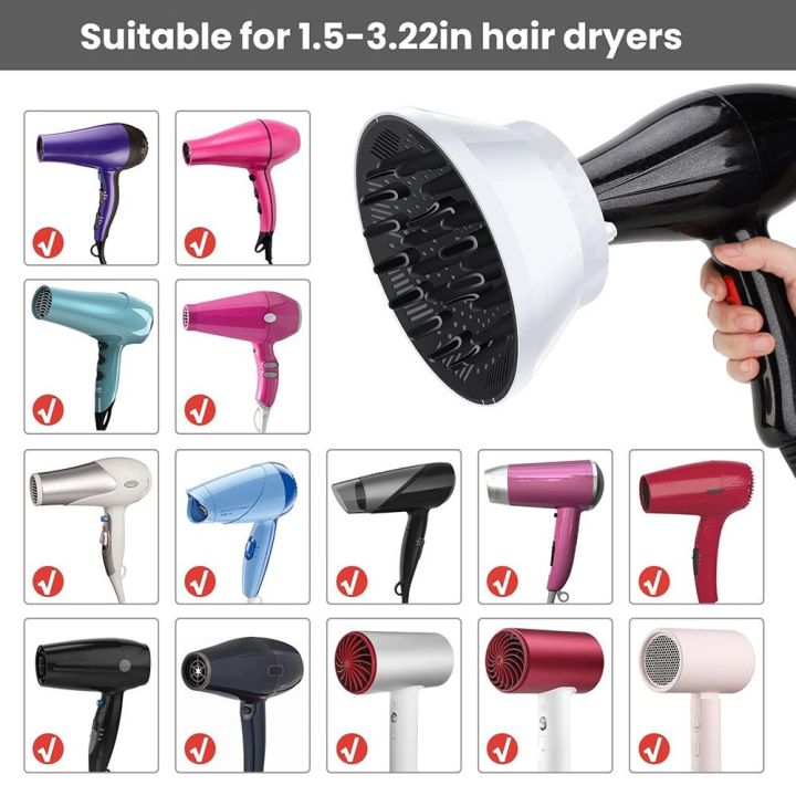 Diffuser Comb PROSP Collapsible Air Dryer Diffuser Adjustable Foldable Hair Comb ...