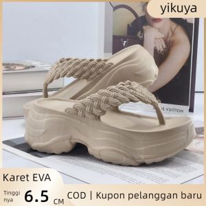 Sandal wanita sandal jepit polos bahan karet dewasa wanita sandal ringan karet EVA