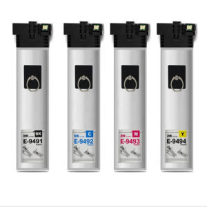 Compatible T9481 T9482 T9483 T9484 Ink Cartridges Replacement for Epson T9481 T9491 T9501 Ink Pack Work for Epson WF-C5290a WF-C5790a WF-C5290 Printers BK/C/M/Y 4 Colors