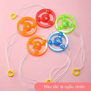 Combo 5 Đồ chơi con quay dây kéo bánh đà phát sáng - Bánh xe tùng xèng tuổi thơ - LAZYL