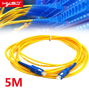 สายไฟออปติค SC-SC ไฟเบอร์20M/30M/50M สำหรับเราเตอร์ PLDT และสำหรับ GLOBE 3Mm การต่อสายไฟจัมเปอร์ Sc/UPC-SC /Upc โหมดเดียวสายแผ่นปะขยาย Pldt ไฟเบอร์สายไฟออปติคโกลบ1M/3ม./5ม./10ม./15ม.