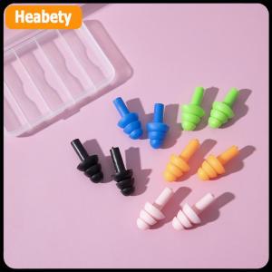 【2-3 days delivery】 Swimming Waterproof Insulation Comfort Ear Plugs Noise Cancelling For Sleep 5 Pairs Colorful Soft Silicone Earplugs