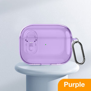 Sanptoch Crystal Clear Airpods Case For Airpods Pro2 2023 / 2022 Secure Lock Clip Protective Soft Casing For Airpods 3rd 2 1 Transparent Shockproof Cover With Lanyard