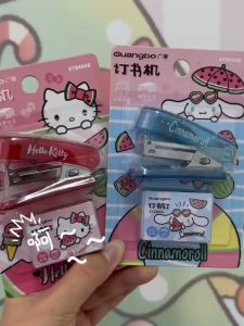 Cartoon Stapler Melody Kuromi Cinnamoroll Mini Stapler with Staples School Office Stationery