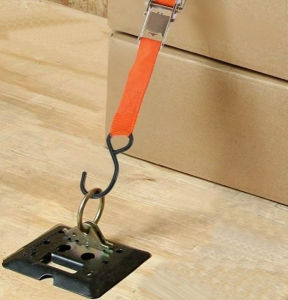 Brightly Coloured (1"x15) or (25mm x 4.5m) Safety Ratchet Tie Down Orange Strap - RTD115 (Buy 1 Get 1)