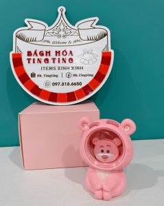 Đèn ngủ để bàn hình gấu Lotso dễ thương sử dụng pin tiện lợi Đèn trang trí phòng ngủ lạ mắt xinh xắn _ TingTing