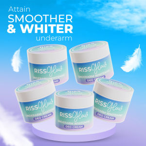 5 pcs RISS Glow Underarm Whitening Deo Cream - Naturally radiant well-nourished underarm
