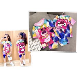 9-40kg HOT trend mới về- bộ thun lạnh ngố lửng bé gái- thun mềm mịn mát bao đẹp 100