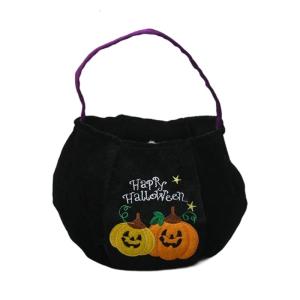 Oversized Velvets Candy Holder with Handle Seasonal Party Pumpkin Themed Storage Solution For Holiday Occasions