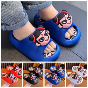 SRHTY พีวีซีพีวีซี รองเท้าแตะ Nezha น่ารัก กันลื่น หนาขึ้น รองเท้าแตะการ์ตูน AO Bing รองเท้าแตะสำหรับเด็ก ถอดออกได้ รองเท้าแตะห้องน้ำสำหรับเด็ก เด็กผู้ชายเด็กผู้ชาย
