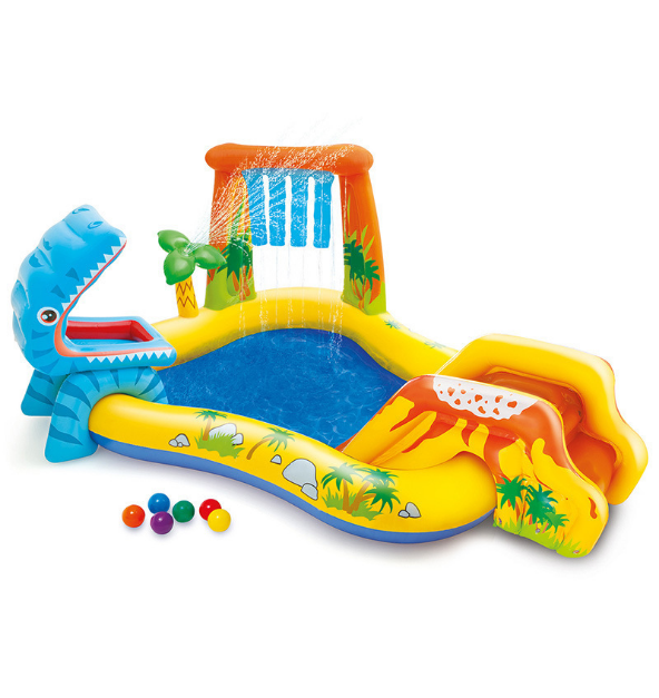 INTEX 57444 Children'S Inflatable Swimming Pool Slide Thickening Fountain Ocean Ball Pool Home Baby Swimming Pool Children'S Inflatable Swimming Pool