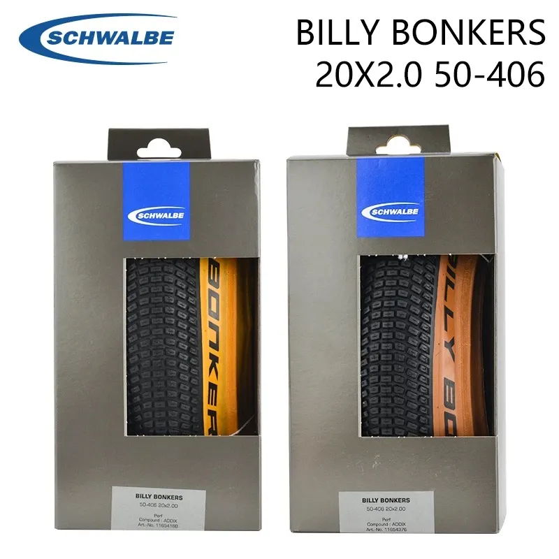 Schwalbe BILLY BONKERS 20x2.0 50 406 Tire for Dirt Jump PumpTrack