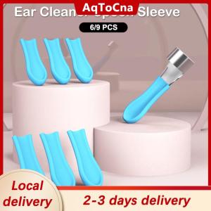[COD] AqToCna Ship within 24 hours Ear Wax Removal Ear Cleaner Spoon Soft Silicone Cover Head Non-slip Ear Cleaning Ear Pick Earpick Ear Spoon Silicone Sleeve