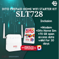 DITO PREPAID HOME WIFI UNILINK 10 and SLT728 Starter Kit with 70GB Data. 