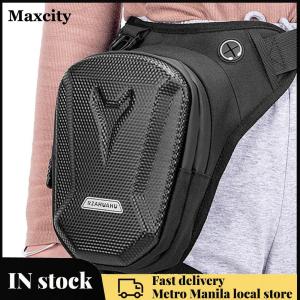 【Maxcity Fast delivery】 Durable Motorcycle Leg Side Bag - EVA Hard Shell Phone Waist Pack Ideal for Cyclists Waterproof and Lightweight Design