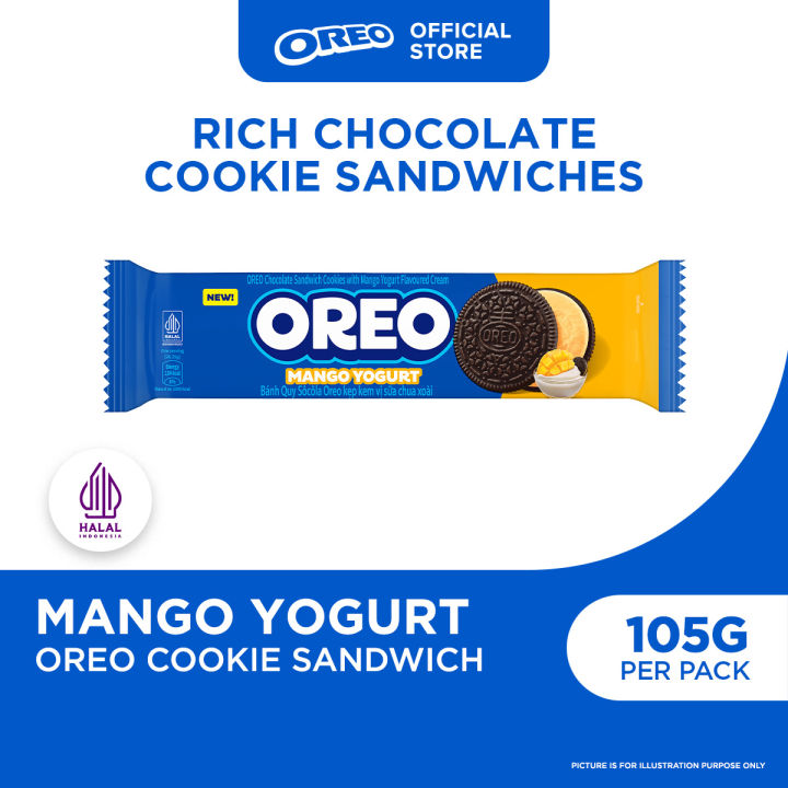 Oreo Bundle Oreo Mango Yogurt Chocolate Sandwich Cookies 105g (Bundle of 3/5/12 ...