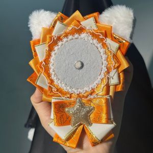 SDFBN Kawaii Cute Badge Holder Lacework Luxury Anime Pins Display Base JK DIY Badge Decoration Tray Fans Chasing