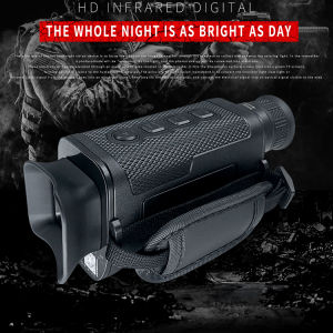 BekinTek Handheld Night Vision Monocular Rechargeable Telescope  NVG Goggles Full Dark Observing   Adjustment 8x Digital Zoom 1080P Video Recording 8M Photo Support PC Control with 32G TF Card
