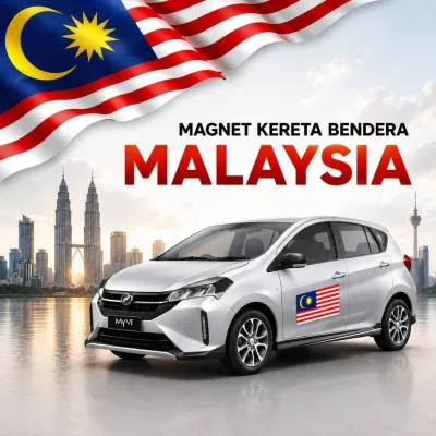 Malaysia State Flag Car Magnet | All State Flag Available | Strong Magnet Malaysia Kereta Flag Merdeka Bendera Negeri