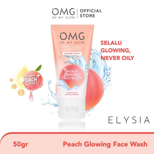 ✨ ELYSIA ✨ - OMG OH MY GLOW Peach Glowing Face Wash 50 gr / 9 gr