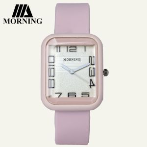 MORNING P00049 JAM TANGAN FASHION WANITA KOREAN STYLE COLORFUL ELEGANT STRAP SILIKON ORIGINAL TERLARIS