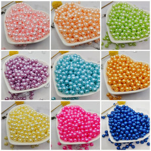 ลูกปัดอะคริลิค ทรงกลม 6mm 8mm 10mm สําหรับทําเครื่องประดับ สร้อยคอ สร้อยข้อมือ DIY