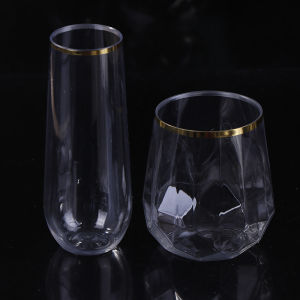 Fantic แก้วแชมเปญพลาสติกขนาด9 12ออนซ์สำหรับงานเลี้ยงงานแต่งงานงานวันเกิด