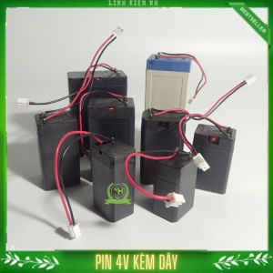 PIN 4V Pin Vợt Muỗi Kèm Dây Cáp Dung Lượng 250-3800MAH Loại Tốt