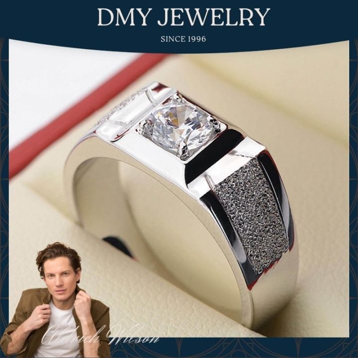 DMY Jewelry Cincin Silver 925 Original/Cincin Lelaki Islam/Diamond