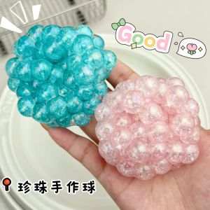 Creative Noisy Ball Squishy Toy Decompression Toy Pearl Handmade Ball
