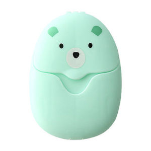 50pcs Disposable Boxed Paper Soap Portable Hand Washing Box  Travel Mini Soap Paper Scented Slice Sheets