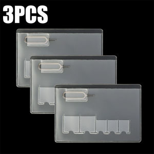10Pcs Portable Mini SIM Card Transparent Storage Bag for TF/SD CF Memory Cards Clear Protector Anti Lost Dustproof Protective Cover