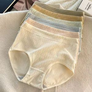 6pcs Womens thin underwear Hip Lifting Stretch Panty cotton breathable mid-waist seamless briefs
